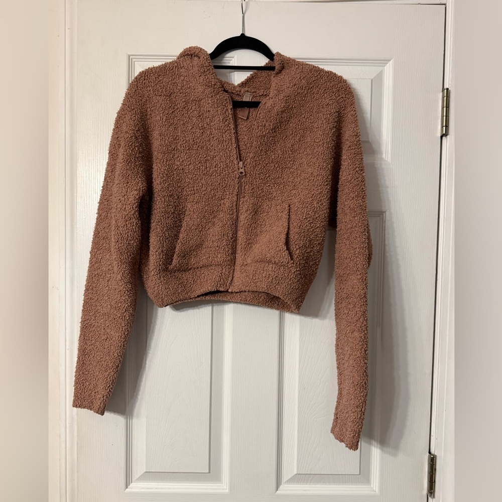 SKIMS Cozy Teddy Sherpa Zip Hoodie & Pants Matching Lounge Set - Picture 7 of 12